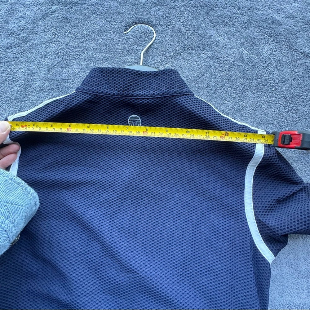 Tory Sport Navy Long Sleeve Top with White Accents - Picture 14 of 16
